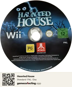 Haunted House Nintendo Wii, PAL disc