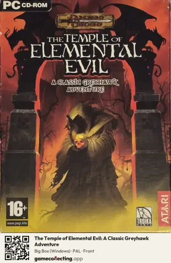 The Temple of Elemental Evil: A Classic Greyhawk Adventure Computer, PAL box front