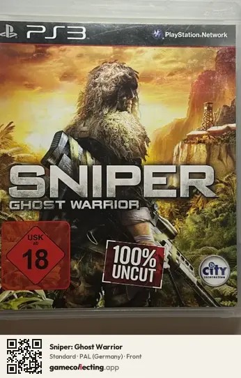 Sniper: Ghost Warrior PlayStation 3, Germany box front