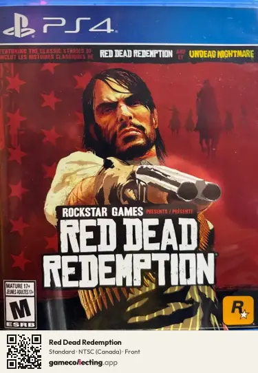 Red Dead Redemption PlayStation 4, Canada box front