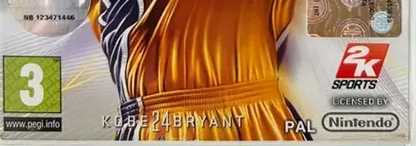 NBA 2K10, the PEGI square on its front