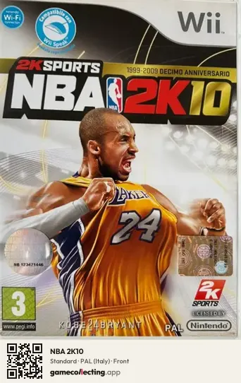 NBA 2K10 Nintendo Wii, Italy box front