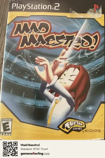 Mad Maestro! PlayStation 2, NTSC box front