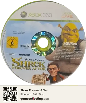 Shrek Forever After Xbox 360, PAL disc