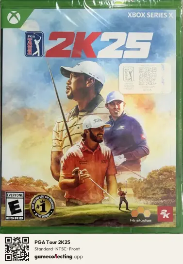 PGA Tour 2K25 Xbox Series X, NTSC box front