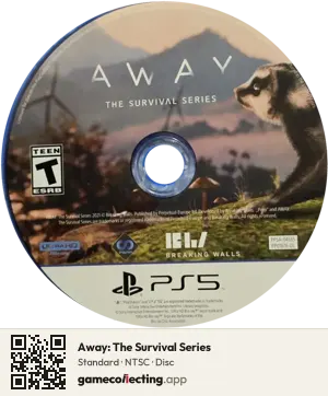 Away: The Survival Series PlayStation 5, NTSC disc