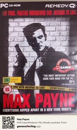 Max Payne Computer, Nordic countries box front