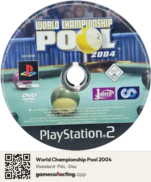 World Championship Pool 2004 PlayStation 2, PAL disc