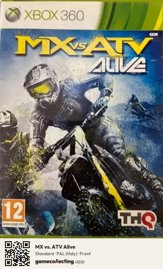 MX vs. ATV Alive Xbox 360, Italy box front