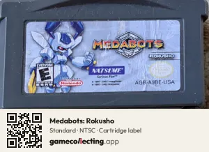 Medabots: Rokusho Game Boy Advance, NTSC cartridge label