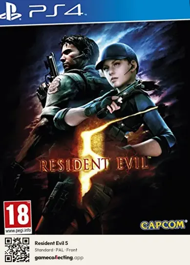 Resident Evil 5 PlayStation 4, PAL box front