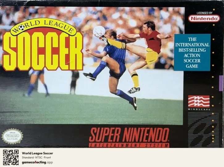 World League Soccer Super Nintendo Entertainment System, NTSC box front