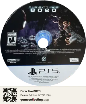 Directive 8020 PlayStation 5, NTSC disc
