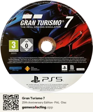 Gran Turismo 7 PlayStation 5, PAL disc