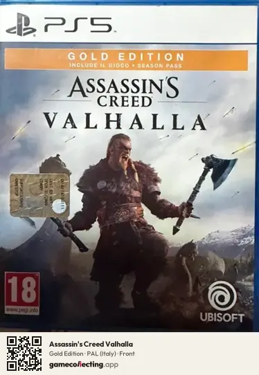 Assassin's Creed Valhalla PlayStation 5, Italy box front