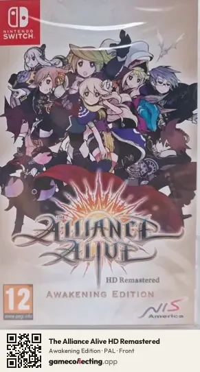 The Alliance Alive HD Remastered Nintendo Switch, PAL box front