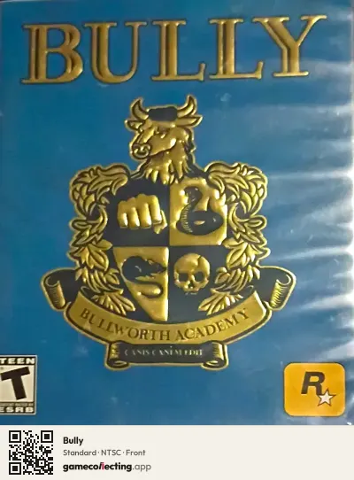 Bully PlayStation 2, NTSC box front