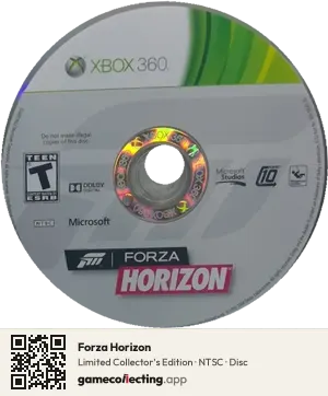 Forza Horizon Xbox 360, NTSC disc