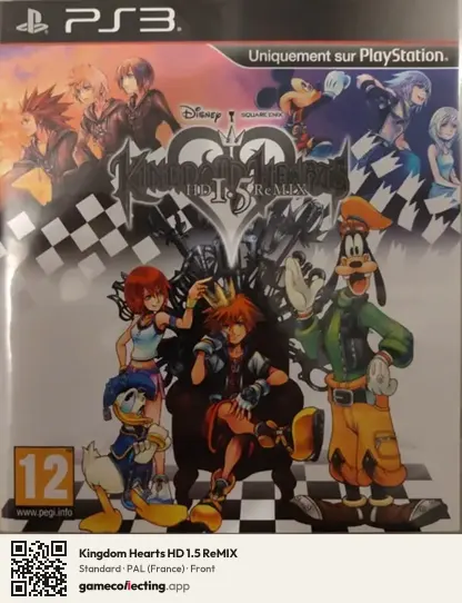 Kingdom Hearts HD 1.5 ReMIX PlayStation 3, France box front