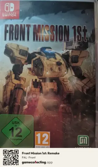 Front Mission 1st: Remake Nintendo Switch, PAL box front