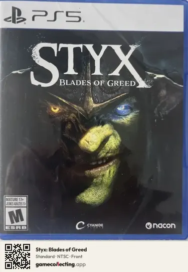 Styx: Blades of Greed PlayStation 5, NTSC box front