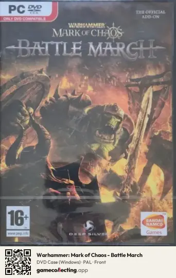 Warhammer: Mark of Chaos - Battle March Computer, PAL box front