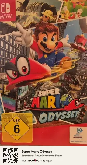 Super Mario Odyssey Nintendo Switch, Germany box front