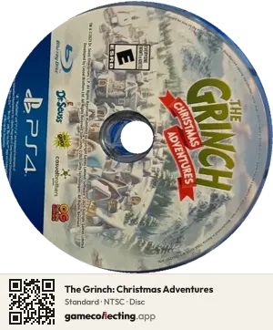 The Grinch: Christmas Adventures PlayStation 4, NTSC disc