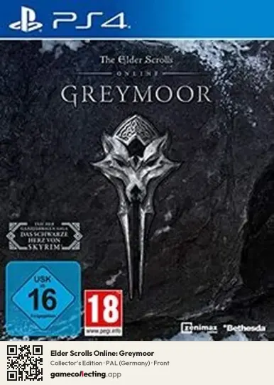 Elder Scrolls Online: Greymoor PlayStation 4, Germany box front