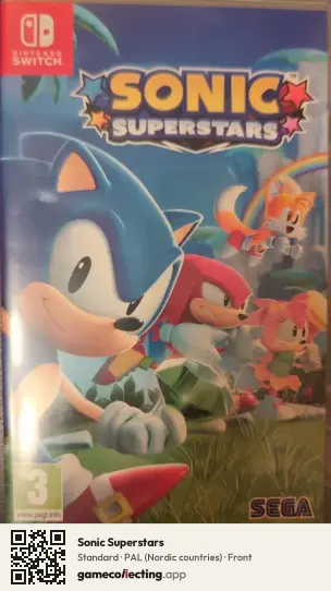 Sonic Superstars Nintendo Switch, Nordic countries box front