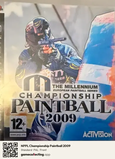 NPPL Championship Paintball 2009 PlayStation 3, PAL box front