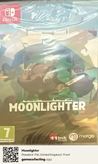 Moonlighter Nintendo Switch, United Kingdom box front