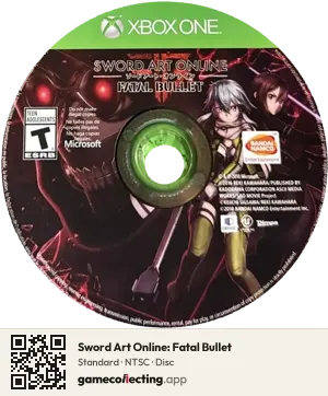 Sword Art Online: Fatal Bullet Xbox One, NTSC disc