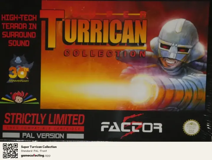 Super Turrican Collection Super Nintendo Entertainment System, PAL box front
