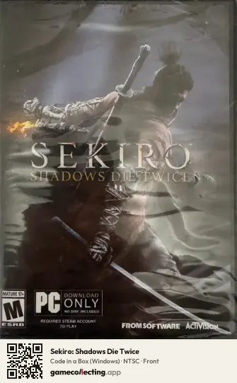 Sekiro: Shadows Die Twice Computer, NTSC box front