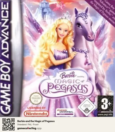 Barbie and the Magic of Pegasus Game Boy Advance, PAL box front