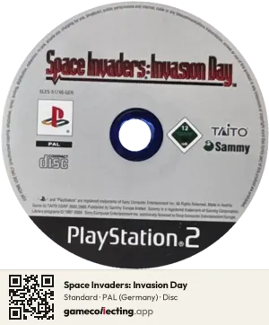 Space Invaders: Invasion Day PlayStation 2, PAL disc
