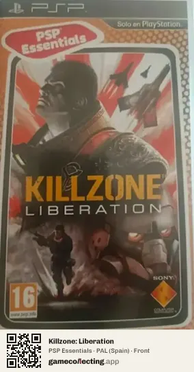 Killzone: Liberation PlayStation Portable, Spain box front