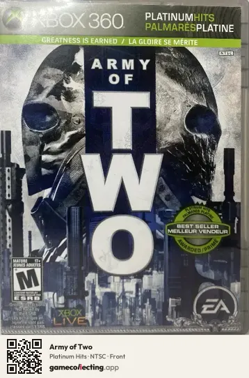 Army of Two Xbox 360, NTSC box front