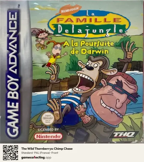 The Wild Thornberrys: Chimp Chase Game Boy Advance, France box front