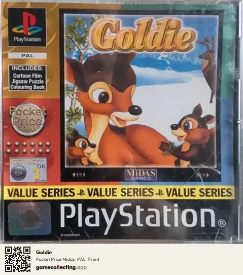 Goldie PlayStation, PAL box front