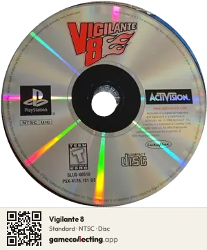 Vigilante 8 PlayStation, NTSC disc
