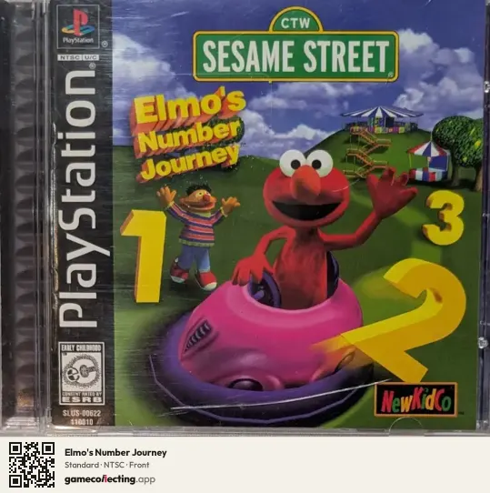 Elmo's Number Journey PlayStation, NTSC box front