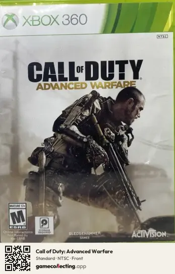Call of Duty: Advanced Warfare Xbox 360, NTSC box front