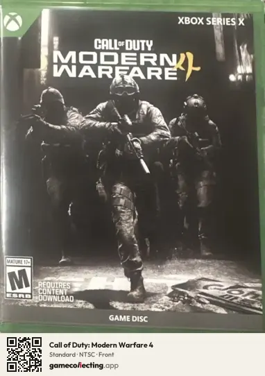 Call of Duty: Modern Warfare 4 Xbox Series X, NTSC box front