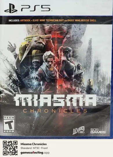 Miasma Chronicles PlayStation 5, NTSC box front