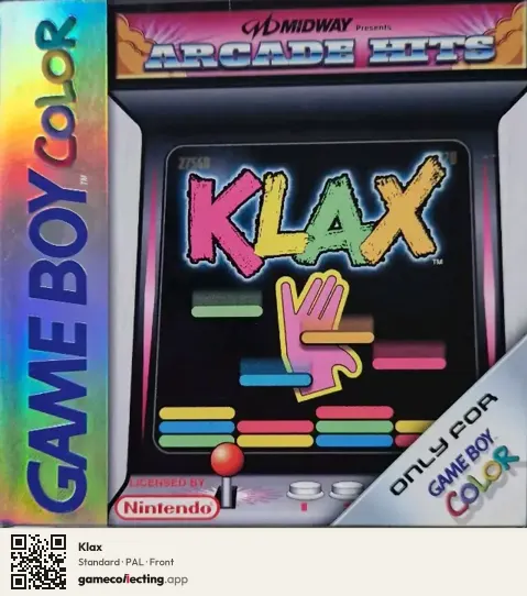 Klax Game Boy Color, PAL box front