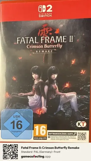 Fatal Frame II: Crimson Butterfly Remake Nintendo Switch 2, Germany box front