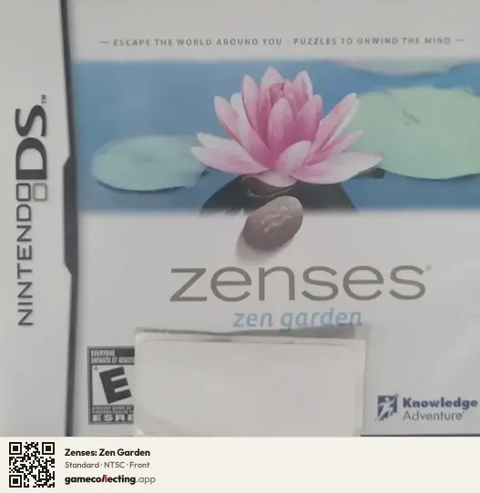 Zenses: Zen Garden Nintendo DS, NTSC box front