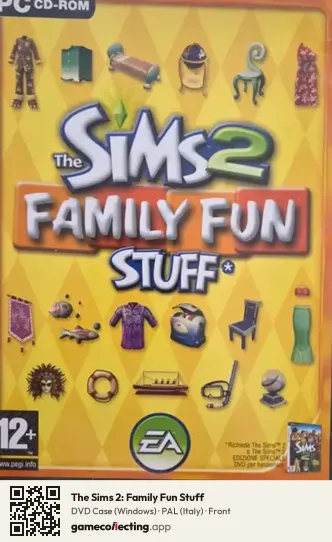 The Sims 2: Family Fun Stuff Computer, Italy box front